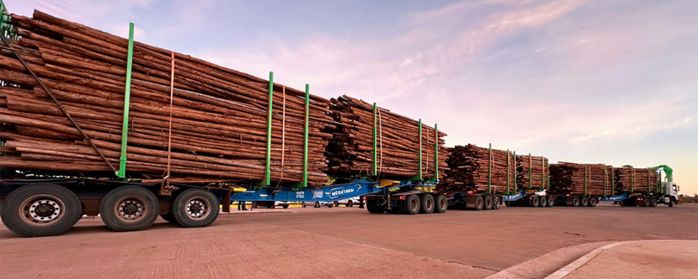 Manos Implementos apresenta o Megatrem Florestal com capacidade de 240 toneladas