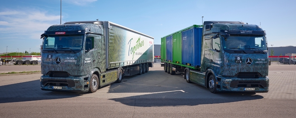 Empresas alemãs recebem os primeiros caminhões Mercedes-Benz eActros 600 para testes