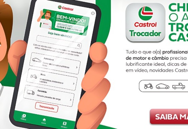 Castrol lança aplicativo para trocadores e reparadores automotivos