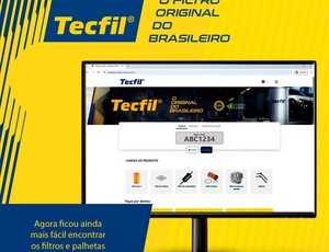 Catálogo digital da Tecfil identifica filtros e palhetas pelo número da placa do veículo