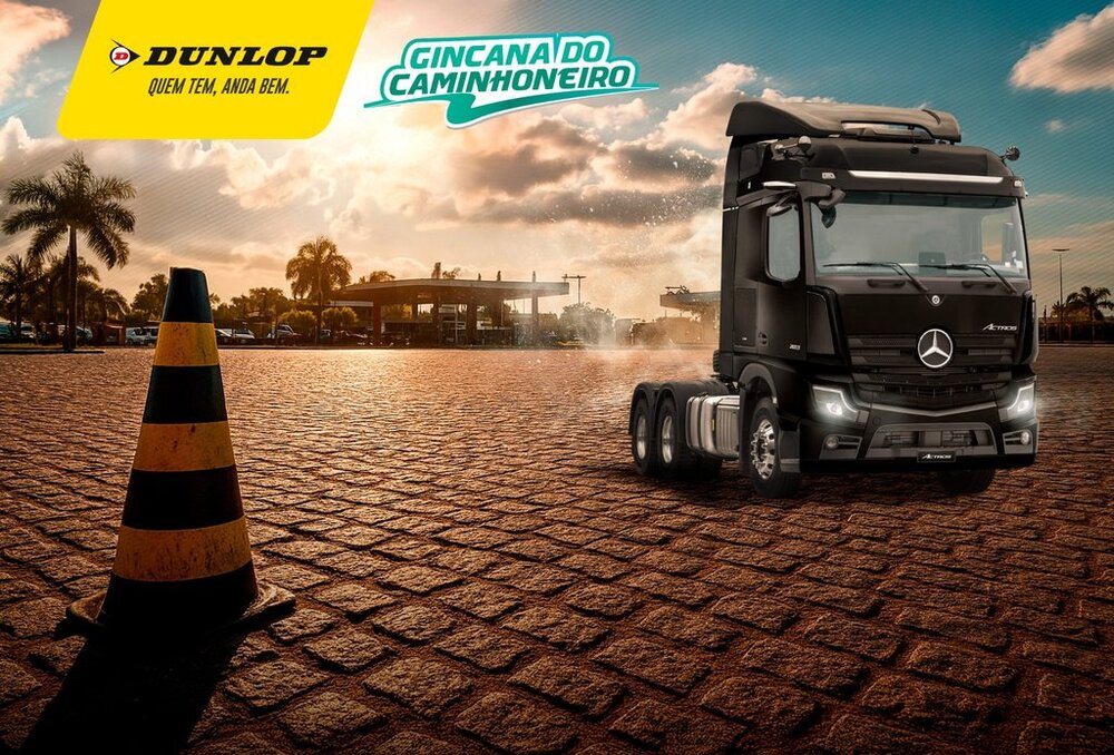Dunlop valoriza caminhoneiros e participa da Gincana 2025