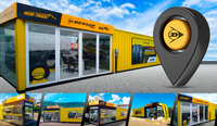 Dunlop amplia lojas containers nas estradas brasileiras