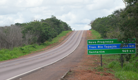 Obras exigem atenção na BR-163/230