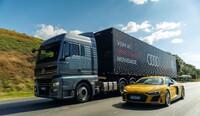 Meteor 29.530 leva showcar da Audi na Fórmula 1 do Porto de Santos a São Paulo