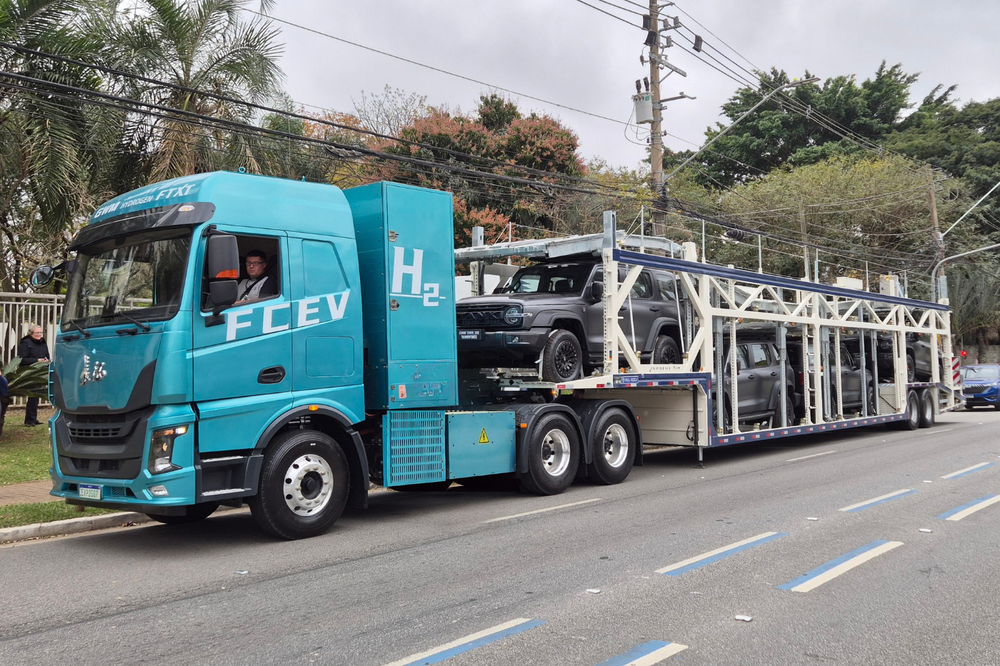 GWM faz primeiro transporte de carga com caminhão a hidrogênio na América Latina