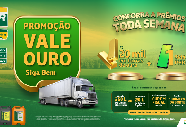 Vibra sorteia barras de ouro e smartphones para caminhoneiros na Rede Siga Bem