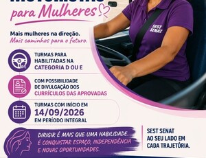 Mulheres com CNH D ou E podem se inscrever em curso para motoristas em SP